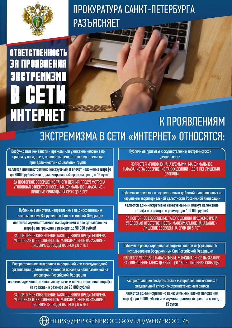 Плакат ПРОКУРАТУРА СПБ